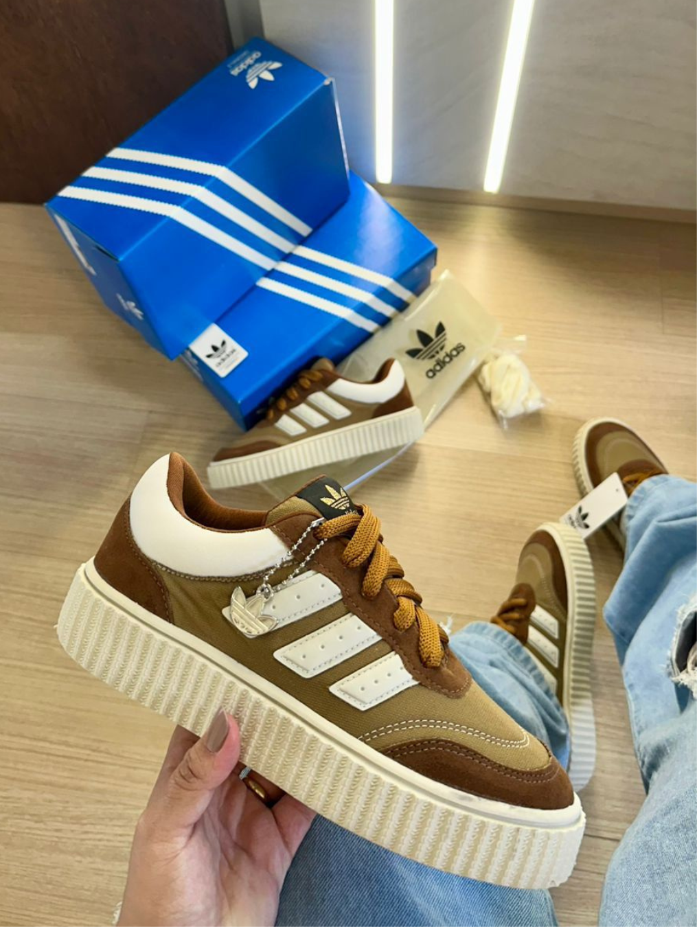 Adidas Space Marrom– Linha Premium