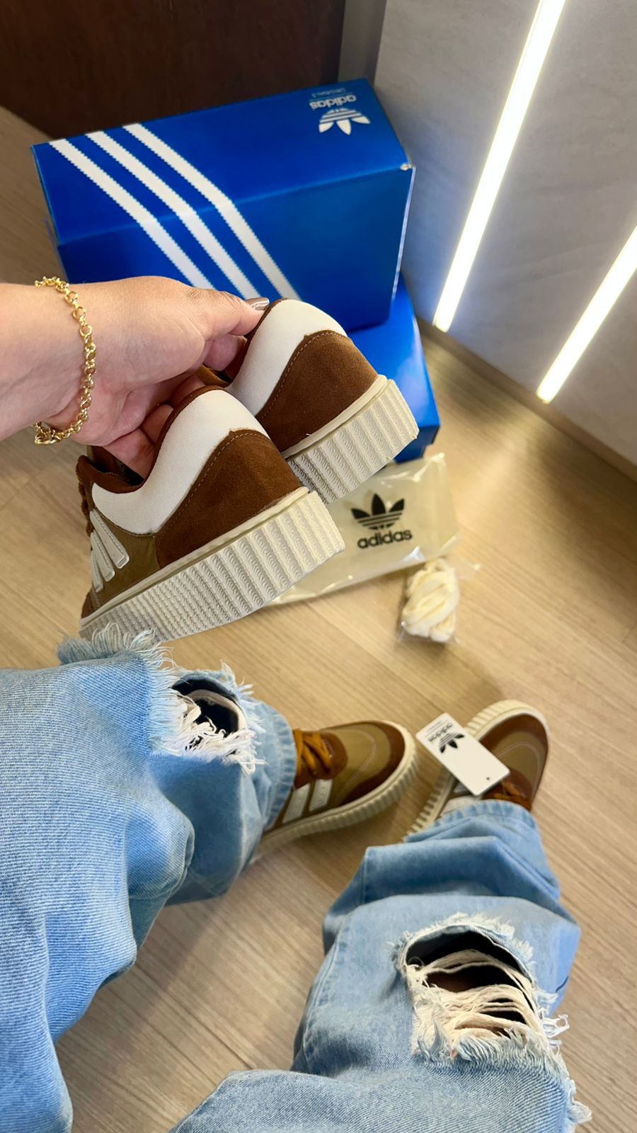 Adidas Space Marrom– Linha Premium