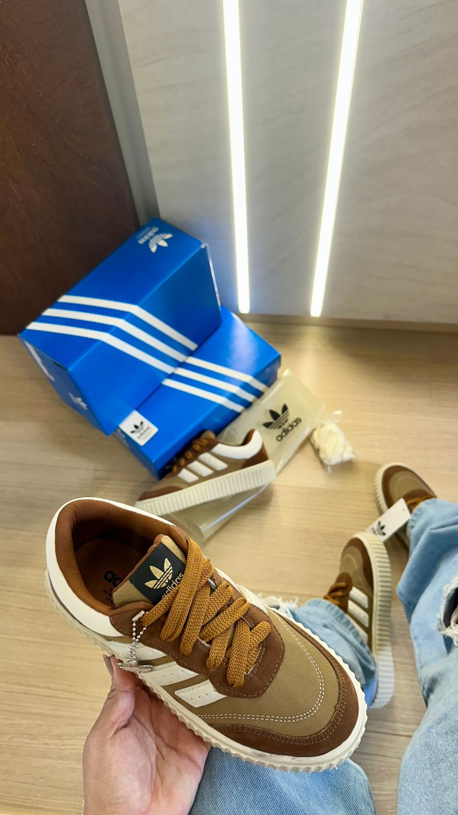 Adidas Space Marrom– Linha Premium