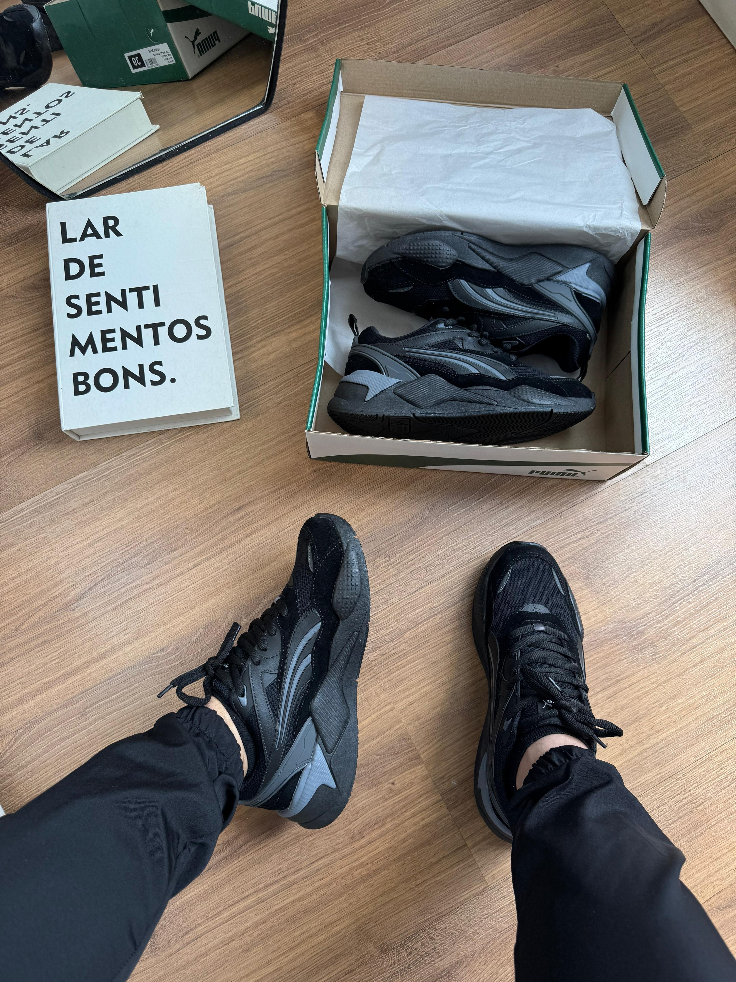 Tênis PUMA RS-X Preto – Estilo Urbano e Conforto Premium