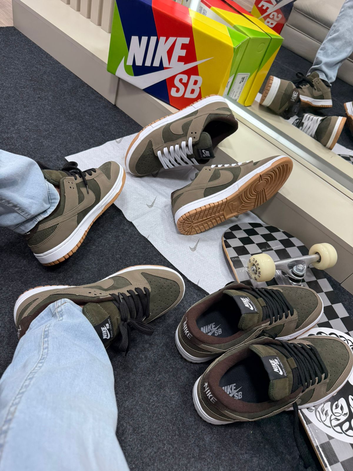 Tênis Nike Skateboarding Dunk Low Pro Verde Militar – Estilo, Autenticidade e Conforto